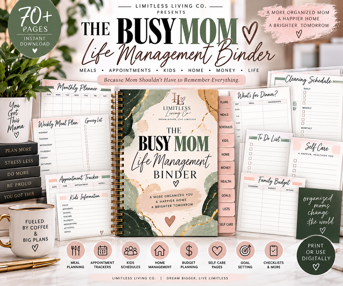 Busy Mom Life Management Binder